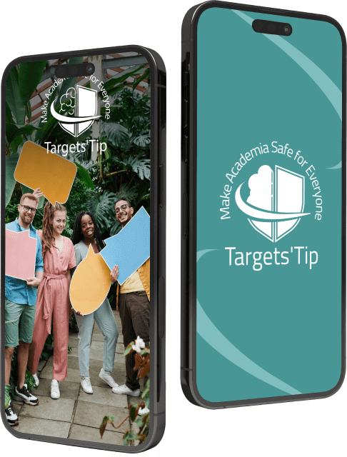 Graphic of Targets' Tip mobile application